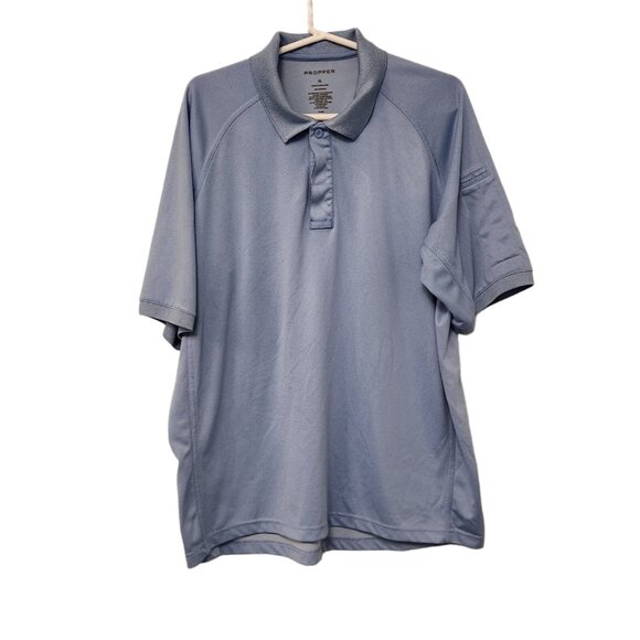 Propper Polo Shirt Tactical Performance Short Sleeve Outdoor Blue Mens XL - Picture 1 of 8